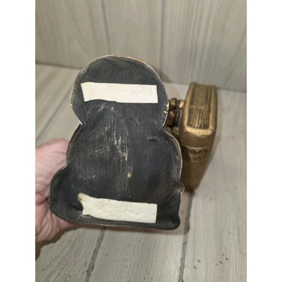 Vintage Praying Hands Bookends Gold Book Holders 5" Tall Bible Religious God - Picture 6 of 8